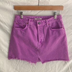 Grlfnd Vibrant Purple Denim Skirt